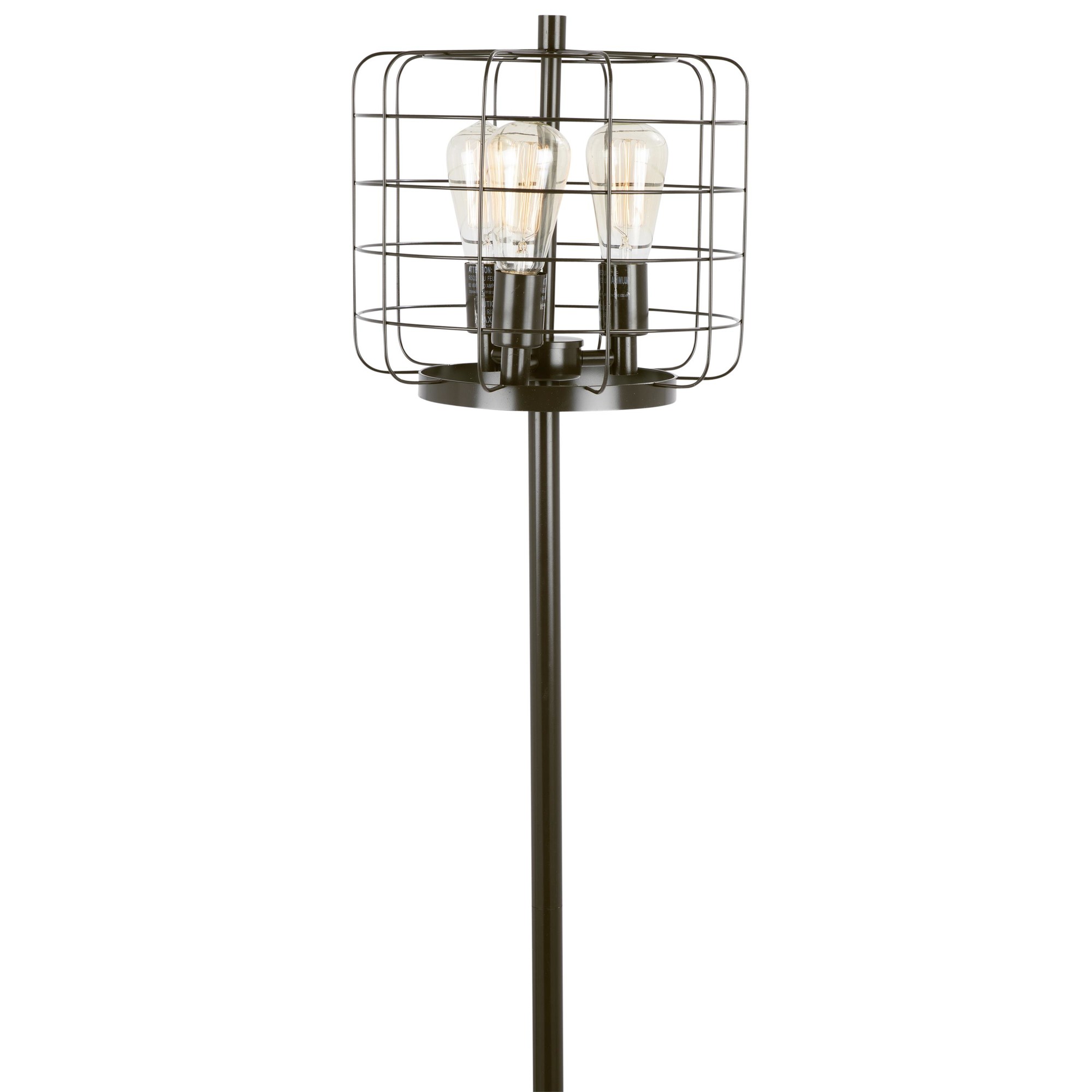 wire cage floor lamp